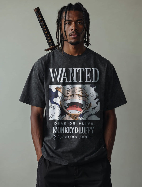 "LUFFY WANTED" Vintage Oversized Tee