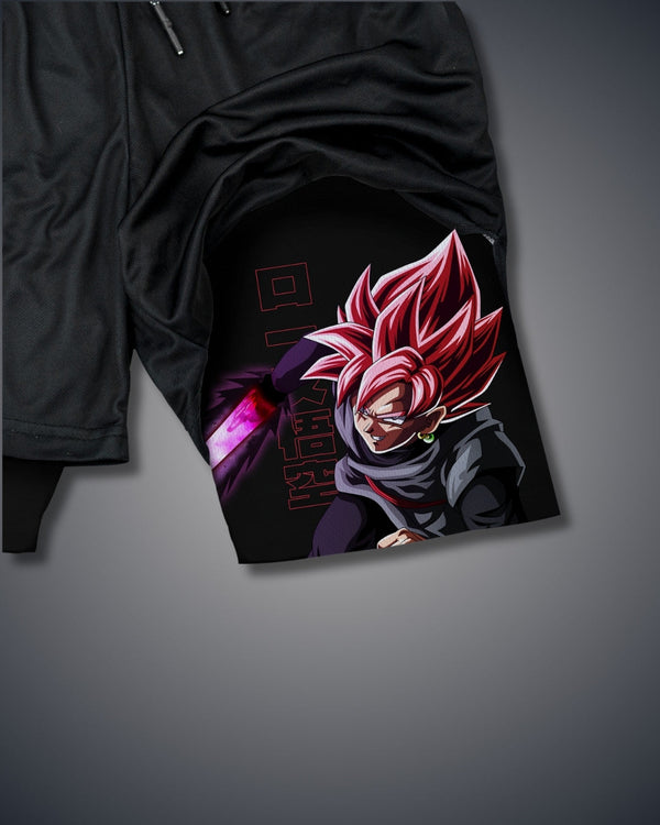 "Elite" Goku Black Performance Shorts