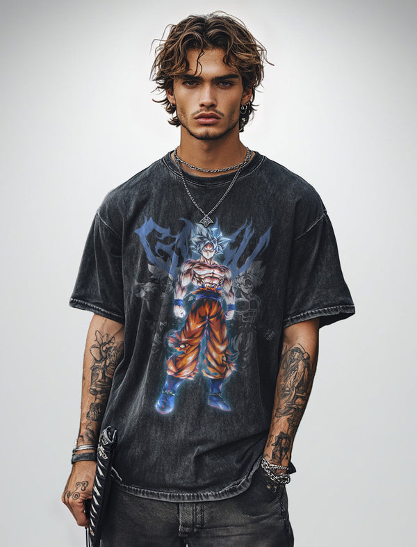 "UI GOKU" Vintage Oversized Tee