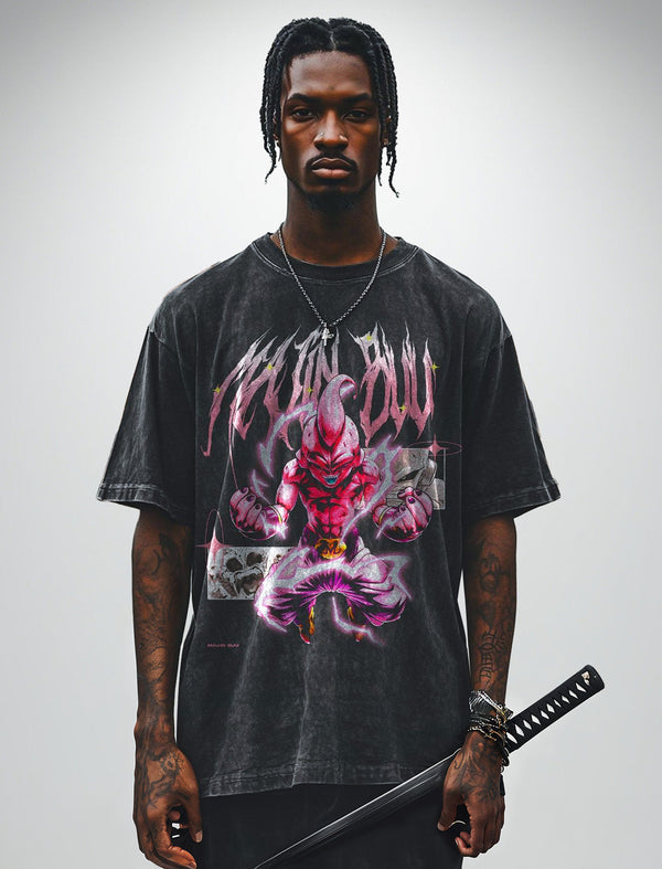 "KID BUU" Vintage Oversized Tee